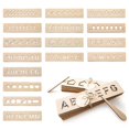 thumbnail image 3 of 16 piezas Tablero de práctica temprana de aprendizaje de madera para niños Juguete decorativo para niños, 3 of 5
