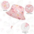 thumbnail image 3 of 2 Pack Kids Sun Hat UPF 50+ Toddler Bucket Hat Summer Sun Protection Cotton Beach Cap with Cute Cartoon Pattern for Boys Girls 1-6 Years, 3 of 7