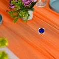 thumbnail image 4 of MDS pack of 25 Wedding 29 x 120 inches Sheer chiffon Table Runner for Rustic Boho Wedding Banquet Decor for 10Ft Table Runners - Orange, 4 of 6