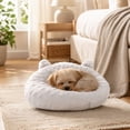 thumbnail image 6 of Bear Shaped Pet Pillow Neck Support Soft Polyester Fabric Washable for Cats Small Dogs Puppy Kitten Indoor Crate Rest Cute Bed, 6 of 7