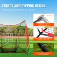 thumbnail image 3 of KFFKFF 7x7 ft Baseball Practceing Net, Softball Practice Net, Portable Baseball Training Net, with Bow Frame, Carry Bag, Strike Zone, 12 Balls, 3 of 9