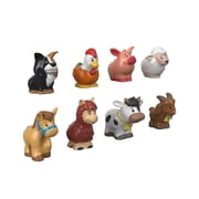 Fisher-Price Little People Farm Animal Friends 8-Piece Figure Set for Toddlers Age 1Y+