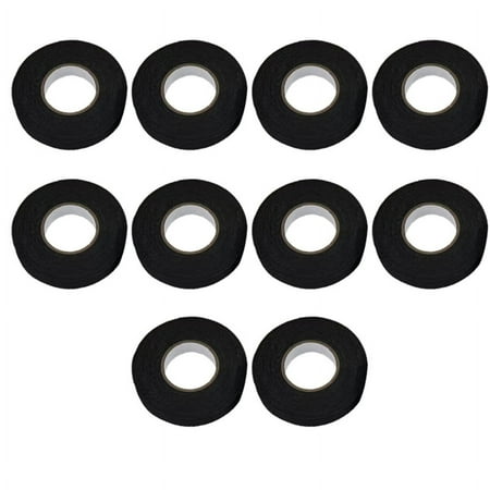 Heat Resistants Adhesive Tape Fabric Tape for Automotive Cable Harness Electrical Thermal Tape 15mmx15m 10 * Thermal tape Black
