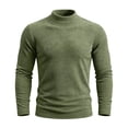 thumbnail image 2 of Antinious Men Long Sleeve Stand Collar Solid Loose Warm Thick Fall Winter Knit Pullover Sweater, 2 of 5