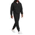 thumbnail image 6 of CCRFTGI Mens Tracksuit 2 Piece Set Athletic Casual Zipper Long Sleeve Pullover Joggers Fall Winter Travel Lounge Matching Outfits Black XL, 6 of 6