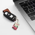 thumbnail image 7 of Uemuo Merry Christmas 1 Pattern Rectangular Metal Keychain - Durable, Stylish, and Personalized Key Ring for Men and Women,Engraved Keychain,Gift Slim Sturdy Keychain, 7 of 7