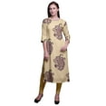 thumbnail image 1 of Bimba Kurta à Manches 3/4 Imprimée Kurti Droite Vêtements d'Été pour Femmes, 1 of 6