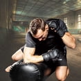 thumbnail image 2 of RDX MMA Hybrid Sparring Gloves, Maya Hide Leather, Open Ventilated Palm, Padded Mitts Martial Arts Kickboxing Muay Thai Training Cage Fighting, Men Adult, Punching Bag and Pads Workout, 2 of 9