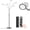 Black Chrome, variant on LED Arc Floor Lamp with Remote, 2250LM Dimmable Black Chrome Tree Lamp with Timer, Adjustable Colors Brightness and 5 Adjustable Arms, Multi-Head Tall Standing Lamp for Living Room Bedroom Office