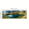 thumbnail image 1 of 1pc Canvas Painting, Lake Forest Mountain Scenery Painting, Wall Art Decor, For Living Room, Bedroom, No Frame, 19.68*59.05inch, 1 of 5