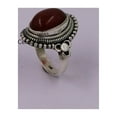 thumbnail image 3 of Silver Gift Ring, Red Onyx Solid 925 Sterling Silver Ring, 3 of 5