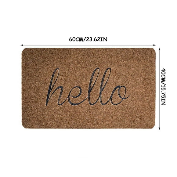 Leutsin One Pack Of Dark Dust-proof Hallo Mat For Bedroom House Bathroom PVC Door Mat