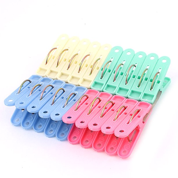 80PCS Plastic Clothespins Towels Hanging Clothes Clips Clamps Assorted