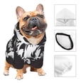 thumbnail image 3 of Fotbe Floral Cow Silhouette Sudadera con Estampado para Perros Pequeños – Suéter con Capucha para Mascotas, Tela Suave de Forro Polar con Bolsillo-XX-Large, 3 of 7