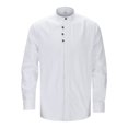 thumbnail image 1 of XDZJLR Mens T Shirts Fashion Solid Color Stand Long Sleeve Slim Fit Tee, 1 of 6