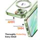 thumbnail image 5 of Funda Meifigno MagSafe para iPhone 15 de 6.1 pulgadas, correa de muñeca, verde, 5 of 6
