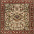 thumbnail image 1 of Ahgly Company Machine Washable Indoor Square Traditional Saffron Red Area Rugs, 4' Square, 1 of 7