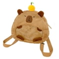 thumbnail image 1 of Mochila de carpincho jinwen bolsa de peluche elegante bolsa de viaje, 1 of 8