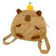 thumbnail image 1 of Mochila de peluche de carpincho, bolsa de juguete de carpincho con cremallera suave, elegante y linda mochila de día, bolsa de animal de peluche para, 1 of 8