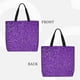 thumbnail image 2 of Fotbe Glitter Purple Bolsa Tote con Estampado para Mujer, Bolsos con Cremallera, Bolsa de Hombro Casual de Gran Capacidad con Bolsillos Internos, 2 of 7