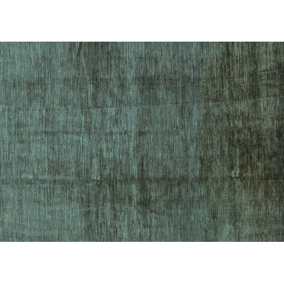 Ahgly Company Indoor Rectangle Abstract Light Blue Modern Area Rugs, 6' x 9'