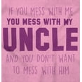thumbnail image 2 of You Mess With My Uncle Toddler Boy Girl T Shirt Infant Toddler Brisco Brands 5T, 2 of 6