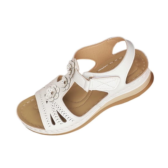 ShiShine Wedge Sandals for Women Dressy: Comfortable Walking Summer Low Platform Ankle Strap Open Toe Casual Dressy Sandal
