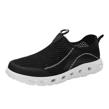 

Pimfylm Mens Slippers Men s Loafers Slip on Shoes Loafers Driving Loafers Casual Penny Loafers for Men Black 8.5