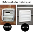 thumbnail image 4 of 4 Inch Louvered Exhaust Dryer Vent Cover Outdoor Exhaust Cap with Aluminum Built-in Pest Guard Screen and Screws & 15ft LONG Washing Machine Hoses 3/4'' Standard Interface, 4 of 8