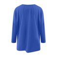 thumbnail image 5 of Atogsazn Women's Oversized Sweatshirt Casual V Neck Long Sleeve Sweatshirt Loose Pullover Tops Blouses Fashion Clothing B-Navy XXL on Clearance, 5 of 9