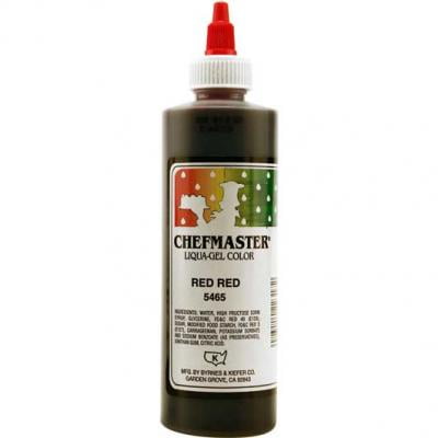 Red Red 10.5 oz Liqua-Gel Food Color by Chefmaster