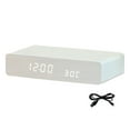 thumbnail image 1 of jifeng Alarm Clock with Charging LED Screen Feature Multipurpose for Gift Table Bedroom White, 1 of 9