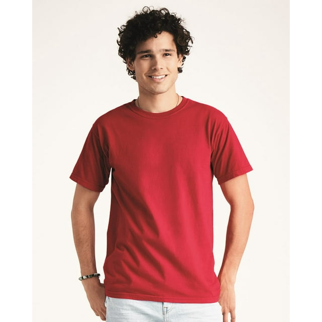 Comfort Colors T-Shirt Épais Teint en Pièce, m, Rouge