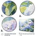 thumbnail image 3 of Designart "violet Hydrangea Tranquil Watercolor Garden" Floral Canvas Wall Art, 3 of 5