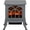 Gray, variant on TopComfy Electric Fireplace Stove Heater with Realistic Log Set Flame Effect Freestanding Design Adjustable Heat Settings for Living Room Bedroom, Gray