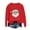 01 Red, variant on Fewfanhot Women's Sweatshirts Vintage Christmas Linend Sweaters Crewneck Oversized Long Sleeve Tops