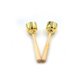 thumbnail image 5 of 2pcs Wooden Handle Copper Plated Bell Classical Orff Musical Instrument Performance Supporting Vocal Percussion Instruments, 5 of 5