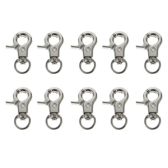 Aloha 10pcs Birds Cage Metal Hook Clips Pet Parrot Cage Anti-Escape Door Buckles