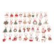 thumbnail image 2 of Anillos trenzados de Navidad, 38 piezas de rastas de Navidad, pelo de rastas de Navidad, bobina para hacer joyas, decoraciones, diseño elevado, 2 of 8