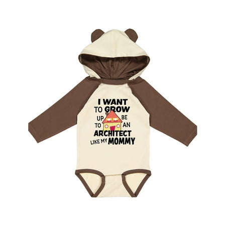 

Inktastic I Want To Grow up To Be An Architect Like My Mommy Gift Baby Boy or Baby Girl Long Sleeve Bodysuit