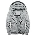 thumbnail image 1 of Chaqueta gruesa de forro polar con botones de cuerno y capucha para hombre y mujer, cálida para invierno, 1 of 5
