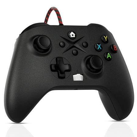 Bonadget 9.8Ft Wired Xbox One Controller Game Controller, Corded Xbox 1 Controller with Dual Vibration/Stable Connection/Fast Responsive for Xbox One/PC/Windows 10/11
