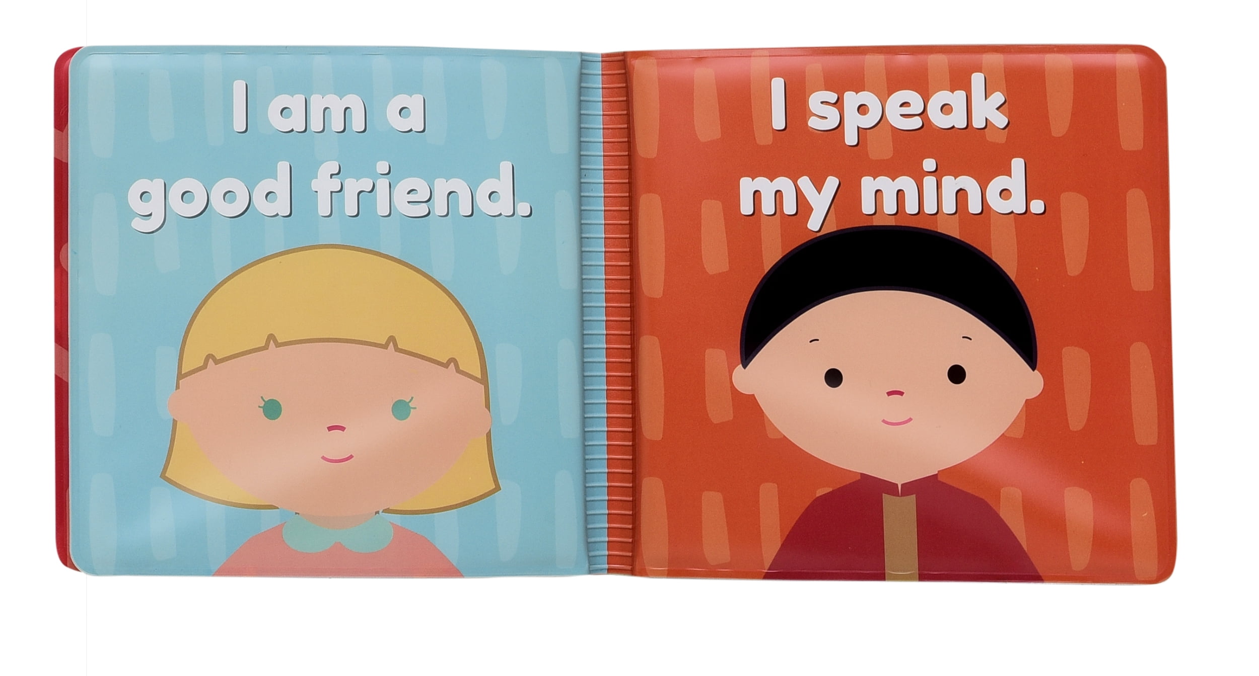 Kids for Culture 6" Affirmation Vinyl Bath Book with Squeaker, I Love Being Me