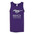 thumbnail image 2 of Wild Bobby, Ford Mustang Logo 50 Years Vintage Emblem, Cars and Trucks, Men Graphic Tank Top, Purple, Large, 2 of 4