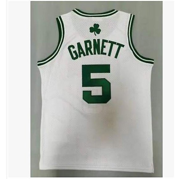 Celtics de Boston Garnett No.5 Rondo No.9 Maillot de basket-ball pour hommeYOUYOU
