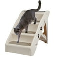 thumbnail image 6 of SuperDeal 24"L 15.5"W Lightweight Folding 4-Step Pet Stairs for Bed Sofa W/Washable Carpet PP Beige, 6 of 12