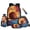 Fire Basketball, variant on Yuyamidu Galaxy Axolotl Backpack with Lunch Box, Water Bottle Pouch, Pencil Case & Keychain, 17 Inch Large Capacity Lightweight School Bookbag Set for Girls 6-10, 2nd-4th Grade, Back to School