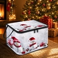 thumbnail image 2 of Collapsible Christmas Storage Box with Santa Snowman Design Large Capacity Foldable Clothes Organizer Bin for Home Decor, 2 of 7