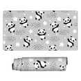 thumbnail image 2 of Kdxio Pandas Print Large Gaming Mouse Pad,Non-Slip Base,Water Resist Keyboard Pad for Gamer,Office & Home,29.5 x 15.8 in, 2 of 9