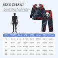 thumbnail image 4 of Naloa Red Black Eastern Panda Warrior Men’s Pajamas Set - Long Sleeve Button Down Sleep Shirt and Pajama Bottoms Sleepwear Set-Large, 4 of 7